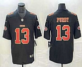 Men's San Francisco 49ers #13 Brock Purdy Black Red 2021 Vapor Untouchable Stitched Limited Jersey,baseball caps,new era cap wholesale,wholesale hats